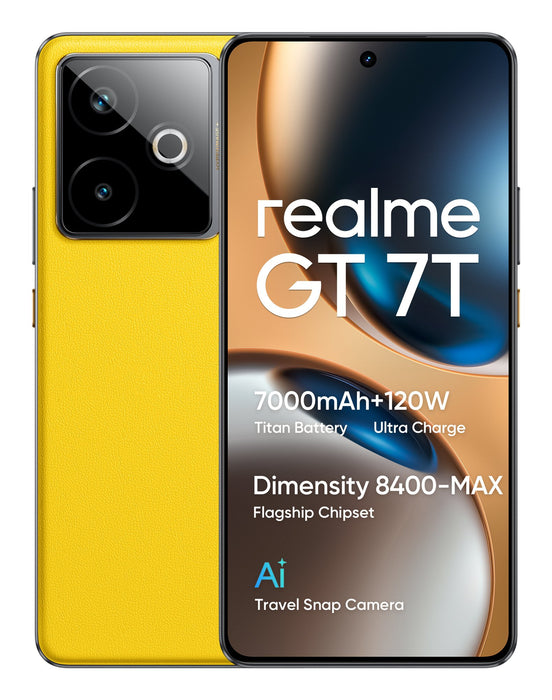 EAN 6941764464780 - realme GT 7T 17,3 cm (6.8") SIM doble Android 15 5G USB Tipo C 12 GB 512 GB 7000 mAh Amarillo imagen 10