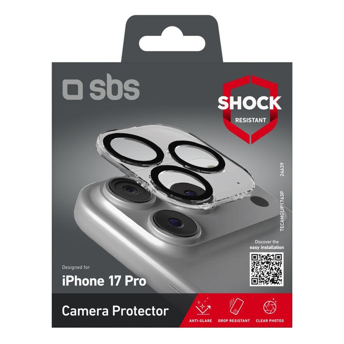 EAN 8018417524639 - SBS TECAMGLIP1763P protector de pantalla o trasero para teléfono móvil Protector para lentes de cámara Ap imagen 1