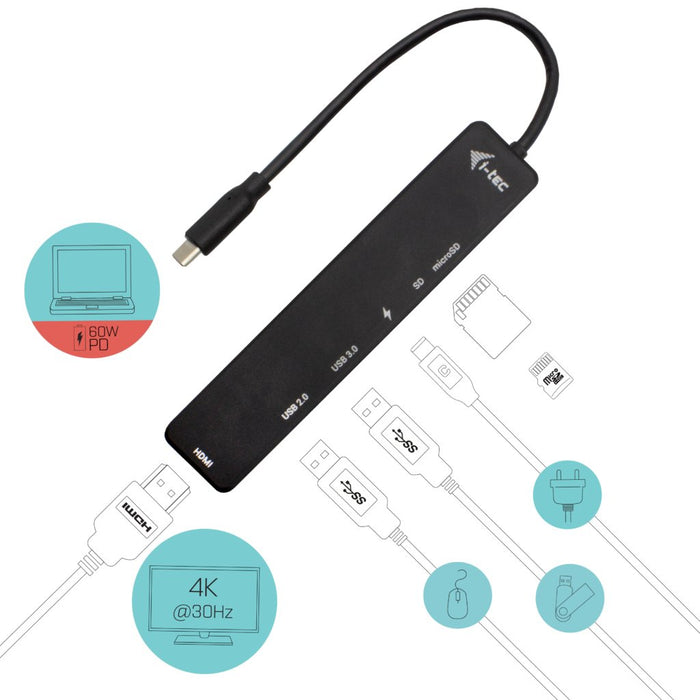 EAN 8595611703928 - i-tec C31TRAVELEASYDOCKPD base para portátil y replicador de puertos Alámbrico USB 3.2 Gen 1 (3.1 Gen 1)  imagen 4