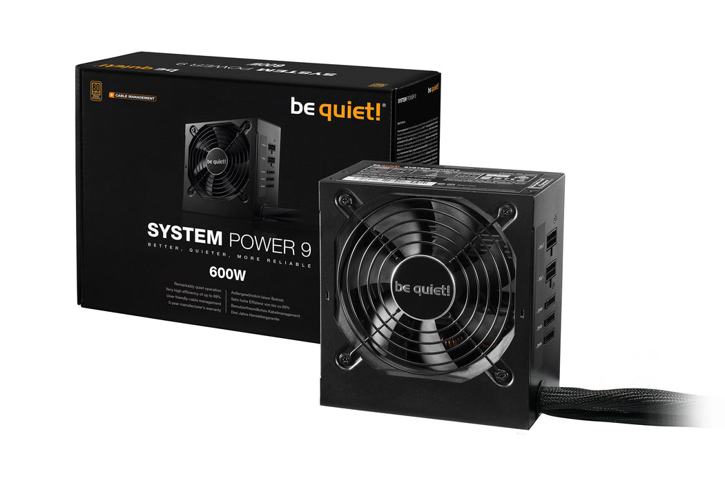 EAN 4260052187234 - be quiet! System Power 9 | 600W CM unidad de fuente de alimentación 20+4 pin ATX ATX Negro imagen 3
