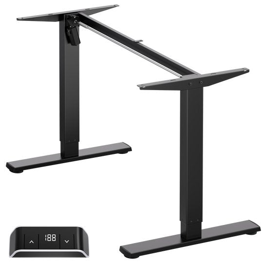 Onkron Wdf221e-B Estructura Regulable Para Escritorio Eléctrico 2 Pata(S) Negro