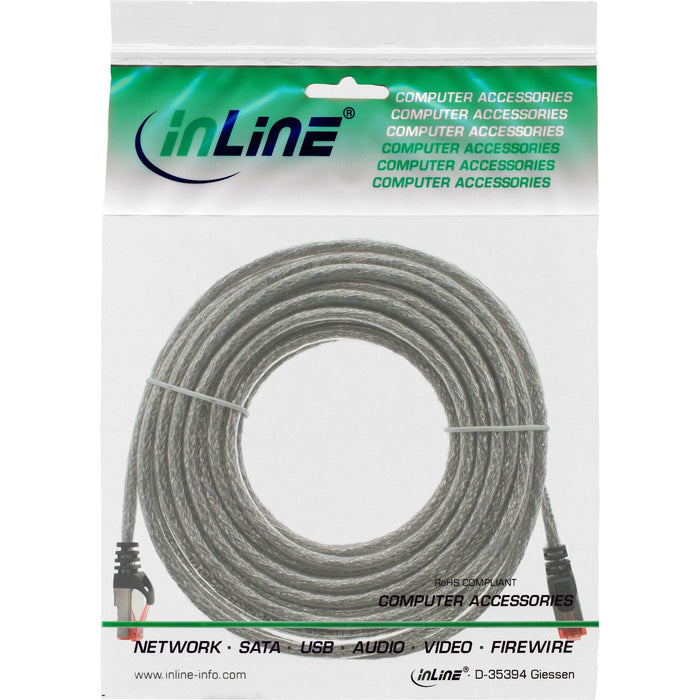 Cable De Red Inline S/Ftp Pimf Cat.6 250mhz Pvc Cobre Transparente 7.5m