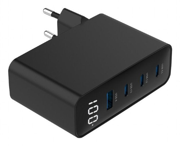 EAN 8716309133869 - Gembird TA-UC-PDQC100LCD-01-BK cargador de dispositivo móvil Portátil, Smartphone Negro Corriente alterna imagen 4