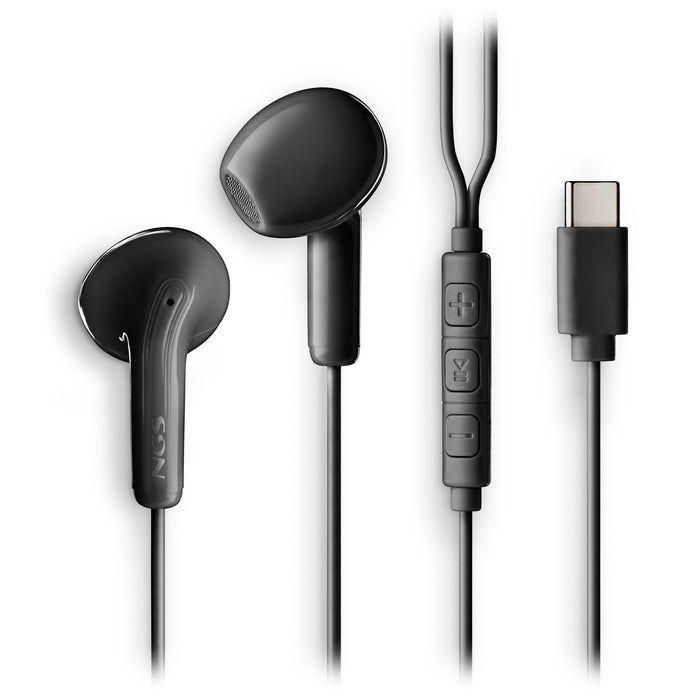 EAN 8435430627152 - NGS CROSS GLIDE Auriculares Alámbrico Dentro de oído Llamadas/Música USB Tipo C Negro imagen 3