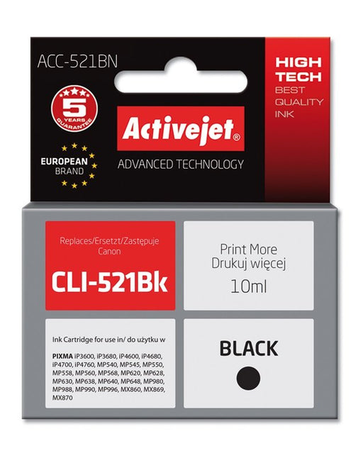 EAN 5901452126049 - Activejet ACC-521BN cartucho de tinta 1 pieza(s) Compatible Alto rendimiento (XL) Negro imagen 2