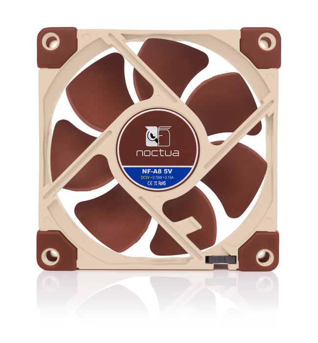 EAN 9010018100303 - Noctua NF-A8 Carcasa del ordenador Ventilador 8 cm Beige, Marrón imagen 4