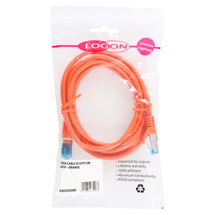 EAN 5420016856753 - LOGON TCR55SS050O cable de red Naranja 5 m Cat5e SF/UTP (S-FTP) imagen 2