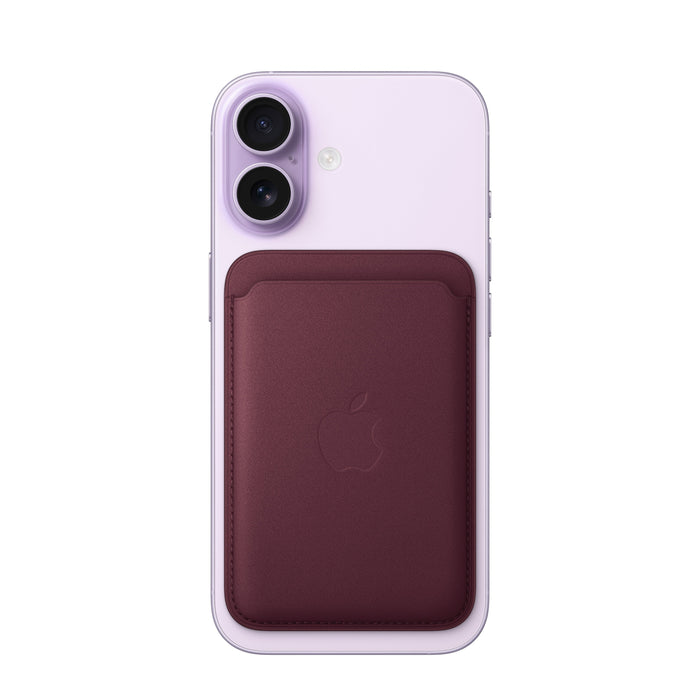 Apple Iphone Feingewebe Wallet Con Magsafe  Burgunder, Portatarjetas, Burgund, Fein Gewoben, Apple, Iphone 18 Pro; Iphone 18 Pro Max; Iphone 17 Pro; Iphone 17 Pro Max; Iphone Air; Iphone 17; Iphone..., 1 Ud.