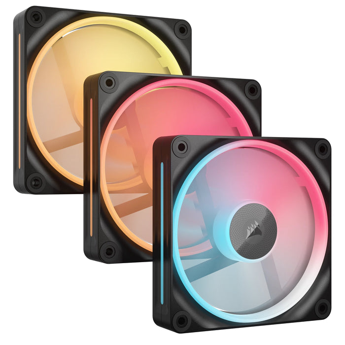 EAN 0840006688693 - Corsair iCUE LINK LX120-R RGB Carcasa del ordenador Ventilador 12 cm Negro 3 pieza(s) imagen 1