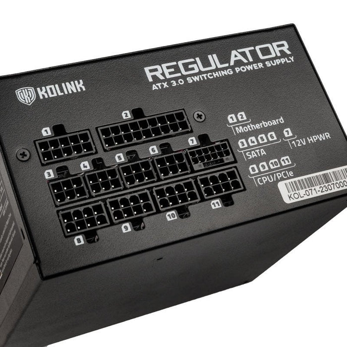 Kolink Regulator 80 Plus Dorado Fuente De Alimentación, Atx 3.0, Pcie 5.0, Modular - 850 Watt