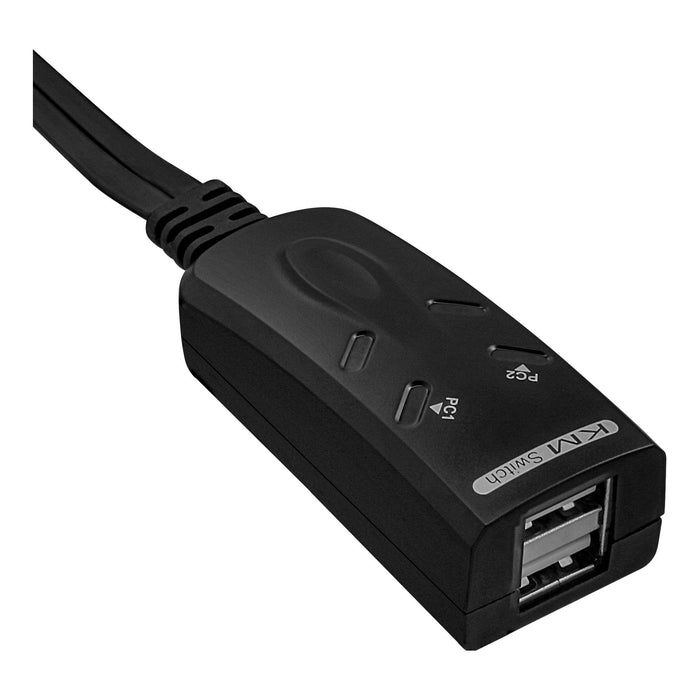 Inline Usb Km-Switch Para Teclado Y Ratón 2 Pc