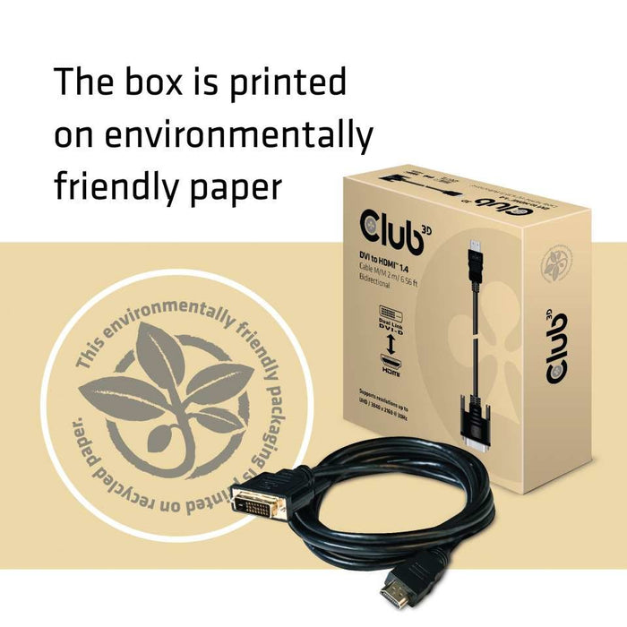 EAN 8719214471033 - CLUB3D CAC-1210 adaptador de cable de vídeo DVI Dual Link HDMI tipo A (Estándar) Negro imagen 5