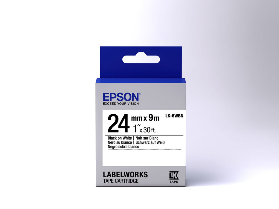 EAN 8715946611648 - Epson LK-6WBN cinta para impresora de etiquetas Negro sobre blanco imagen 2