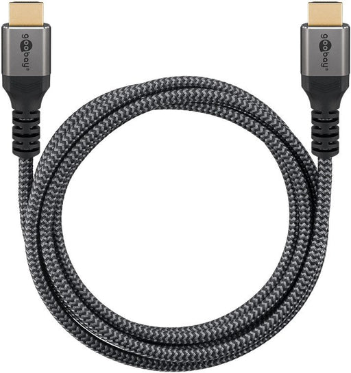 EAN 4040849649950 - Goobay 64995 cable HDMI 3 m HDMI tipo A (Estándar) Negro, Plata imagen 2