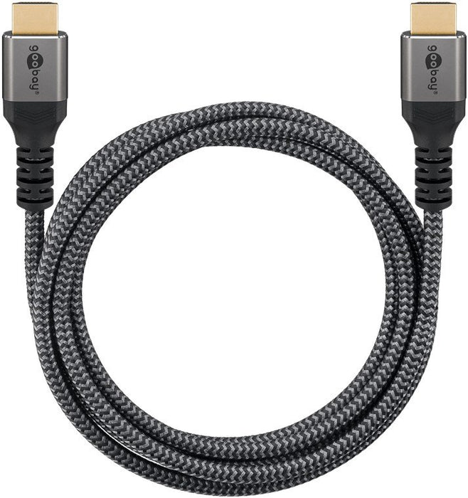 EAN 4040849649950 - Goobay 64995 cable HDMI 3 m HDMI tipo A (Estándar) Negro, Plata imagen 2