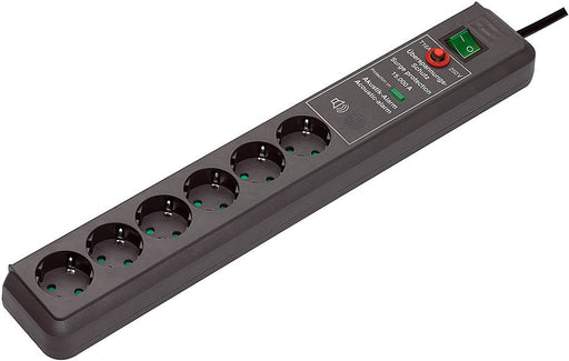 EAN 4007123150496 - Brennenstuhl Secure-Tec Surge Protection 15.000 A Negro 6 salidas AC 3 m imagen 1