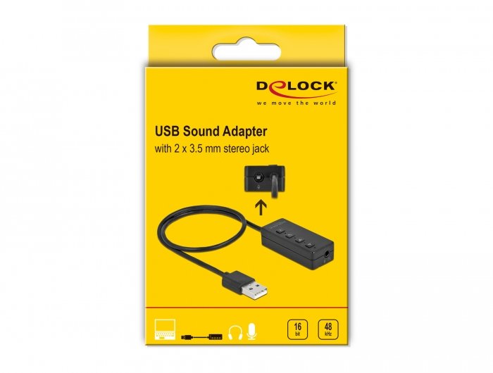 EAN 4043619667314 - DeLOCK 66731 cable de audio 0,4 m 2 x 3.5mm USB tipo A Negro imagen 4