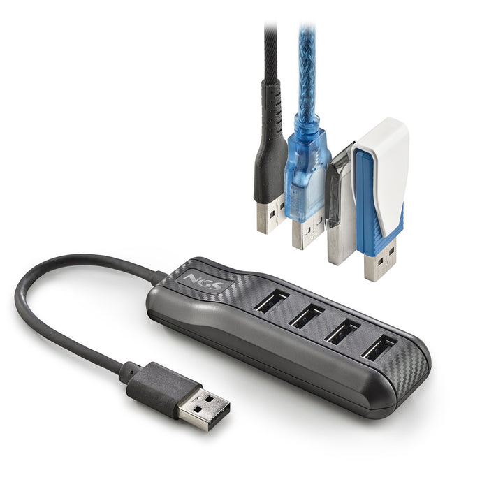 EAN 8435430621358 - NGS PORT 2.0 USB 2.0 480 Mbit/s Negro imagen 3