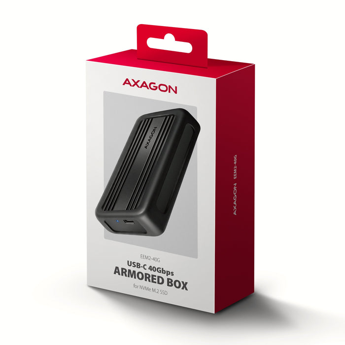 Axagon Eem2-40g Usb-C 40gbps External Enclosure For M.2 Nvme Ssd
