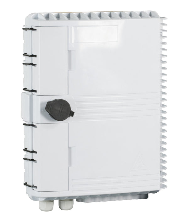 Ftth-Box-Out-1 Ftth Ip65 Anschlussbox Für 16 Fasern 16 Kupplungen U.Faserübe