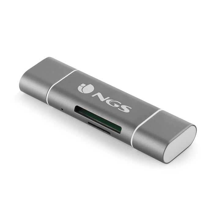 EAN 8435430608403 - NGS ALLYREADER lector de tarjeta USB/Micro-USB Gris, Blanco imagen 3