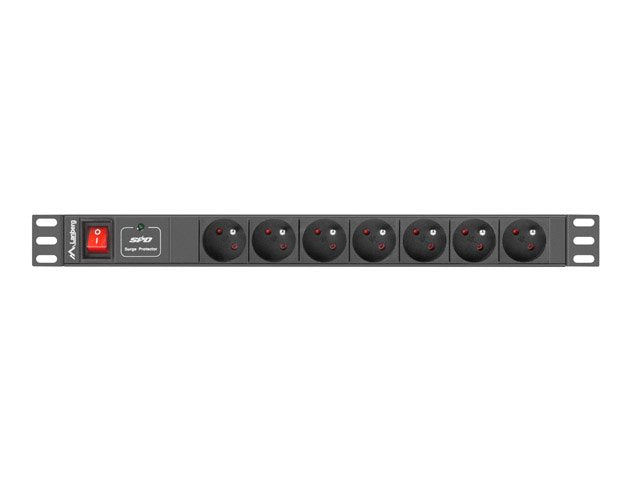 EAN 5901969414462 - Lanberg PDU-07E-0200-IEC-BK base múltiple 2 m 7 salidas AC Interior Negro imagen 2