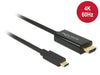 EAN 4043619852925 - DeLOCK 85292 adaptador de cable de vídeo 3 m USB Tipo C HDMI Negro imagen 1