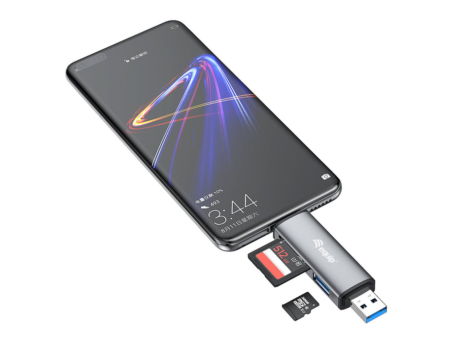EAN 4015867227237 - Equip 245460 lector de tarjeta USB 3.2 Gen 1 (3.1 Gen 1) Type-A/Type-C Gris imagen 5