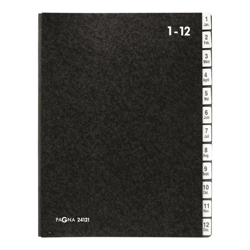 EAN 4013951002050 - Pagna 24121-04 separador Negro Cartón duro, Polipropileno (PP) A4 imagen 1