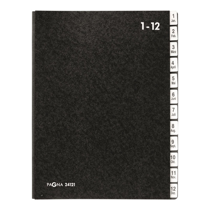 EAN 4013951002050 - Pagna 24121-04 separador Negro Cartón duro, Polipropileno (PP) A4 imagen 1