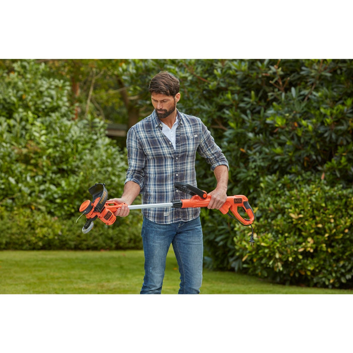 Black+Decker Set Multicortadora 3 En 1 Besta530cm-Qs, Cortacésped Naranja/Negro, 550 W, Incluido Chasis De Cortacésped Besta530cm-Qs