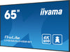 EAN 4948570123582 - iiyama LH6565UHSB-B1 pantalla de señalización Diseño de quiosco 163,8 cm (64.5") LED Wifi 800 cd / m² 4K  imagen 7