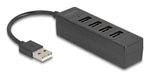 EAN 4043619643349 - DeLOCK 64334 hub de interfaz USB 2.0 Type-A 480 Mbit/s Negro imagen 1