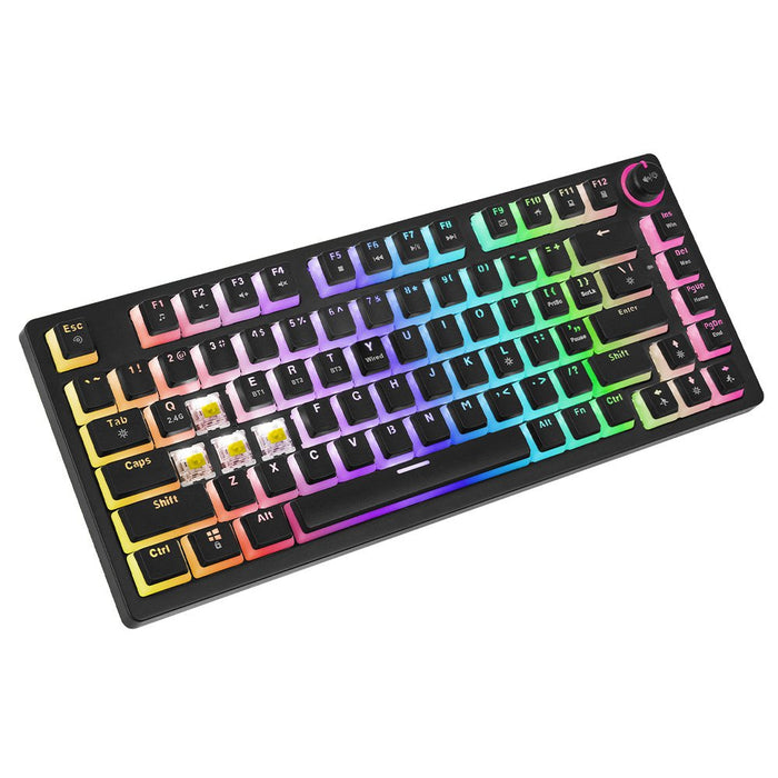 EAN 5901986048558 - Savio SAVGK-PHENIX RED PUDDING teclado Juego USB + RF Wireless + Bluetooth QWERTY Inglés de EE. UU. Negro imagen 5