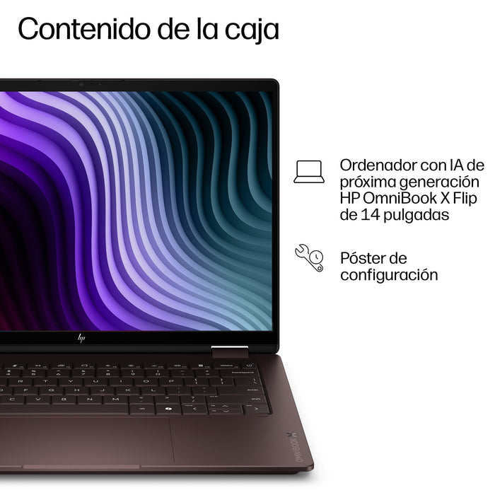 Portátil Hp Omnibook X Flip 2 En 1 Ia 14 Kc0005nsx Ryzen Ai9 465 32gb Ssd 1tb 14 " W11h