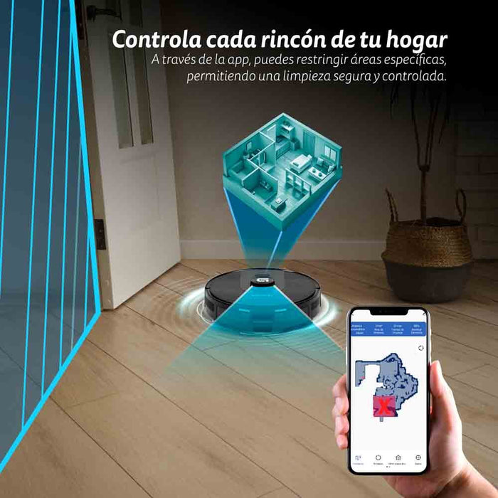 EAN 8426156018515 - Grunkel I-DANCERTURBOLASER aspiradora robotizada 0,25 L Negro imagen 7