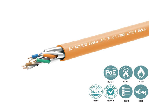 EAN 5715063117248 - Lanview LVN122153 cable de red Naranja 305 m Cat6a imagen 2