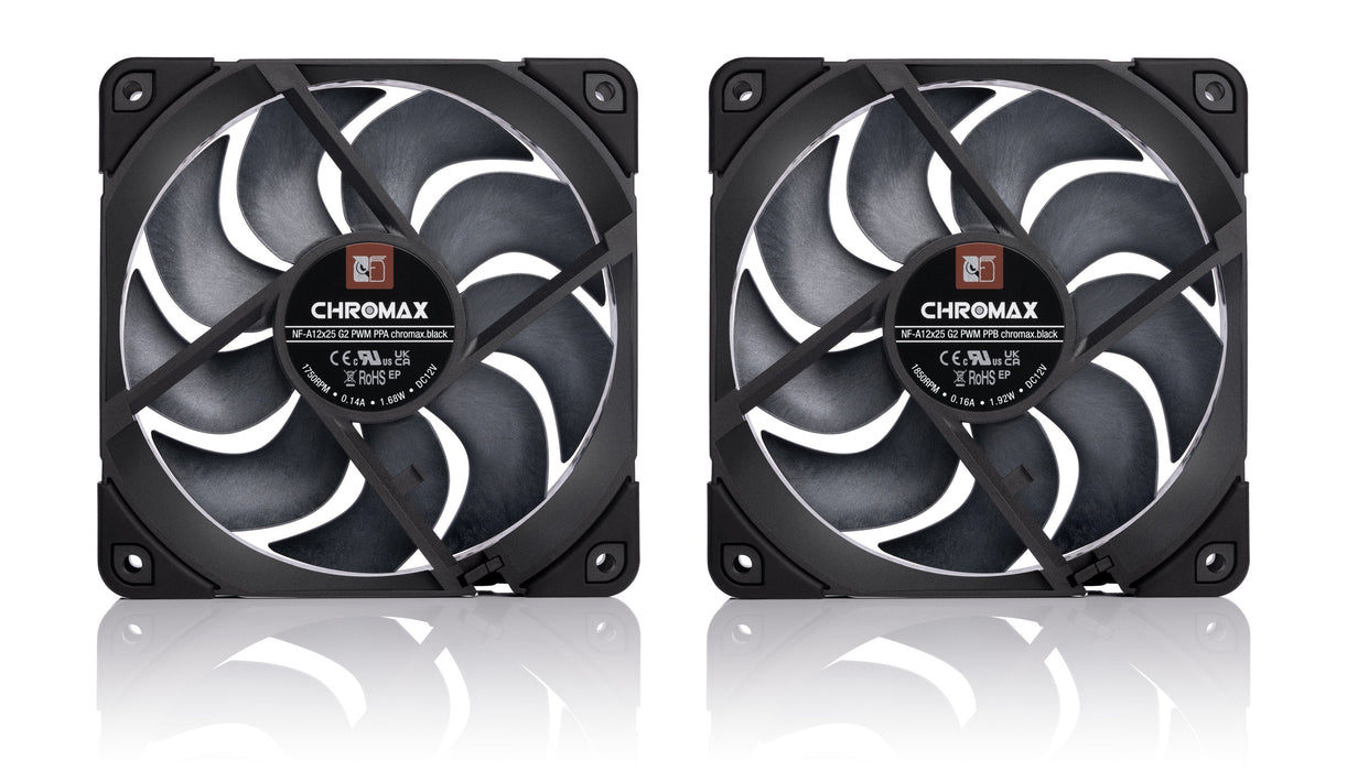 Ventilador Pc Noctua Nf-A12x25 G2 Pwm Sx2-Pp Chromax.Negro