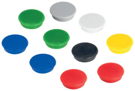 Franken Gmbh Franken - Magnet - 2,4 Cm Diámetro - Mixto (Paquete De 10)