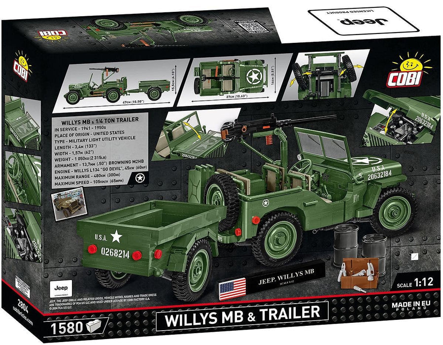 Cobi Willys Mb & Trailer Executive Edition Cobi-2804