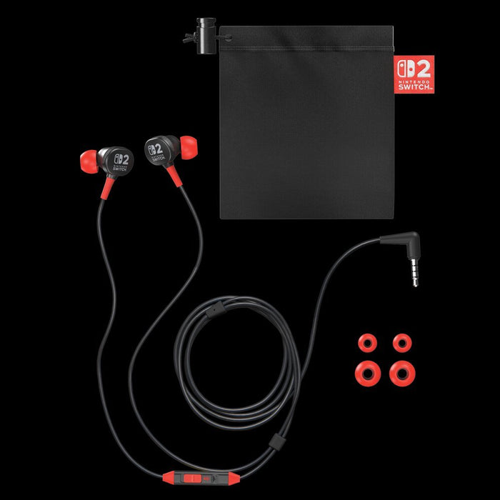 EAN 0617885154317 - PowerA Wired Earbuds for Nintendo Switch 2 Auriculares Alámbrico Dentro de oído Juego Negro, Rojo imagen 7