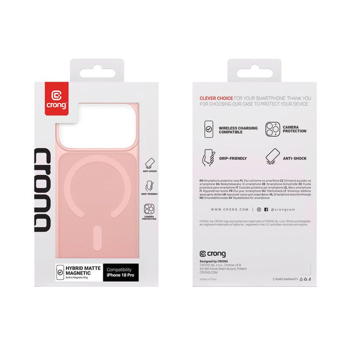 Etui Matte Magnetic Magsafe Iphone 18 Pro / Iphone 17 Pro Rosaowe