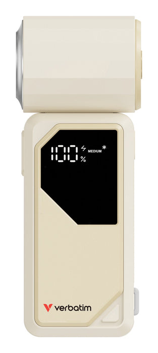 Verbatim Cool`N`Go Airjet Handheld Fan White/Silver  32341