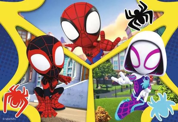 Ravensburger - Puzzle Spidey, Colección 2 X 24, 2 Puzzle De 24 Piezas