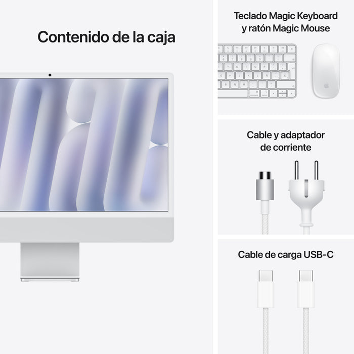 EAN 195949925535 - Apple iMac Apple M M4 59,7 cm (23.5") 4480 x 2520 Pixeles PC todo en uno 24 GB 512 GB SSD macOS Sequoia Wi imagen 9