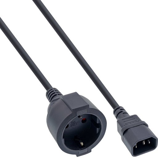 EAN 4043718281558 - InLine 16659K cable de transmisión Negro 0,5 m Enchufe tipo F C14 acoplador imagen 1