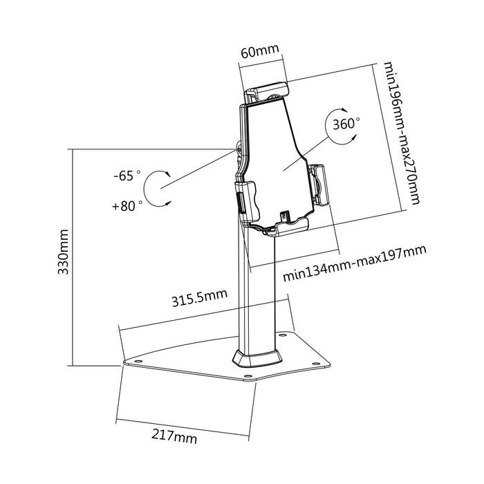 EAN 8436574706062 - AISENS MS1P03-113 soporte de seguridad para tabletas Negro, Plata imagen 5