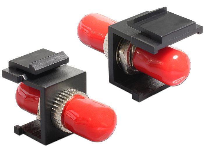 Keystone Modul St Simplex Buchse > St Simplex Buchse Schwarz