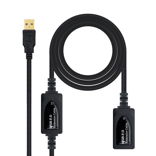 EAN 8433281007031 - Nanocable 10.01.0213 cable USB USB 2.0 15 m USB A Negro imagen 1
