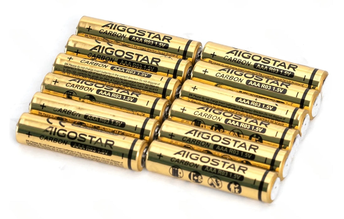 Pila De Carbono-Zinc R03 (Aaa) 1.5v 12 Uds Aigostar 12 Uds./ R03, Aaa/ 1.5v